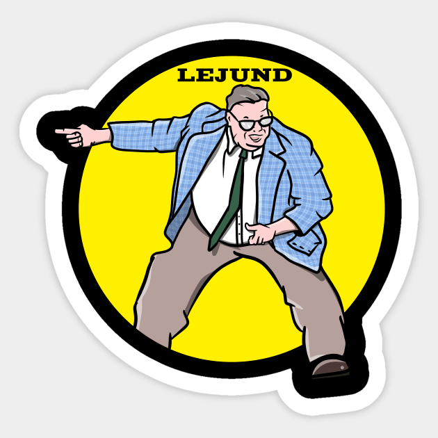 Chris Farley Lejund Sticker by LICENSEDLEGIT